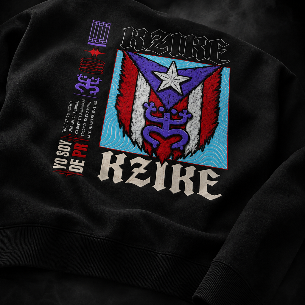 KZIKE CORE OVERSIZED FLEECE HOODIE - BLACK